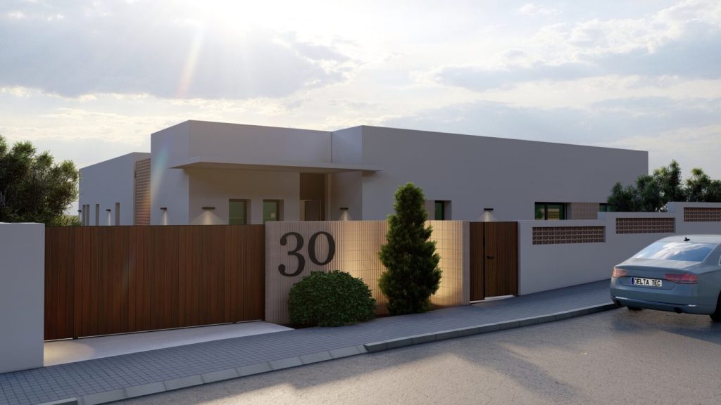 Parcela y proyecto de villa mediterránea en Jávea